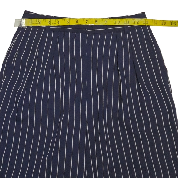 Aritzia Babaton Modesto Navy Pinstripe Ankle Trousers Pants Women Size  US 4 - Picture 5 of 12